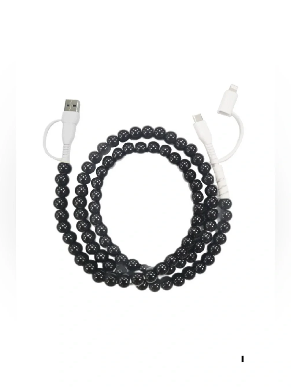 TIK TOK BEADED DUAL USB FAST CHARGING CABLE